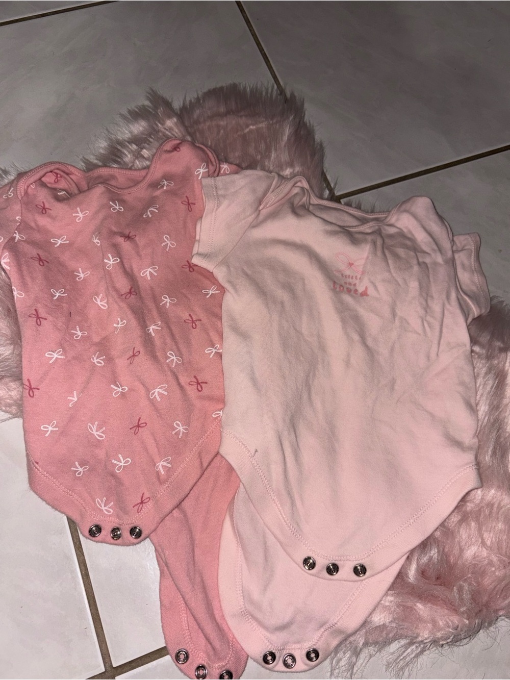 Baby Girls Pink One-Piece Bodysuit
